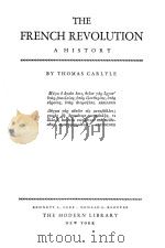 THE FRENCH REVOLUTION:A HISTORY     PDF电子版封面     
