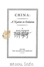 CHINA:A NATION IN EVOLUTION（1928 PDF版）