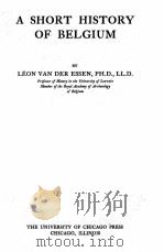 A SHORT HISTORY OF BELGIUM（ PDF版）