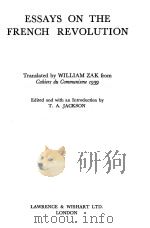 ESSAYS ON THE FRENCH REVOLUTION（1945 PDF版）