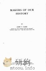 MAKERS OF OUR HISTORY（1917 PDF版）