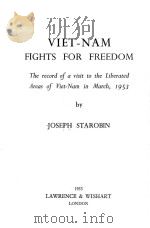 VIET-NAM FIGHTS FOR FREEDOM 1953 PDF电子版封面