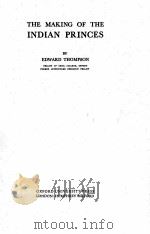 THE MAKING OF THE INDIAN PRINCES（1943 PDF版）