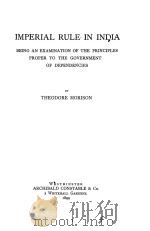 IMPERIAL RULE IN INDIA 1899 PDF电子版封面