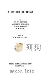 A HISTORY OF ORISSA 1956 PDF电子版封面