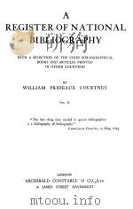 A REGISTER OF NATIONAL BIBLIOGRAPHY VOL.Ⅱ（ PDF版）