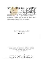 STANDARD BOOKS VOL.Ⅰ PDF电子版封面