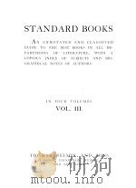 STANDARD BOOKS VOL.Ⅲ PDF电子版封面