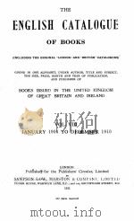 THE ENGLISH CATALOGUE OF BOOKS VOL.Ⅷ（1911 PDF版）