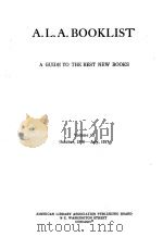 A.L.A.BOOKLIST:A GUIDE TO THE BEST NEW BOOKS VOLUME 13 PDF电子版封面