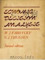 ECONOMIC DECISION ANALYSIS 1980 PDF电子版封面 0132232480