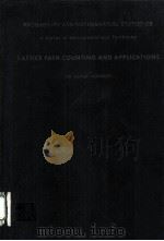 LATTICE PATH COUNTING AND APPLICATIONS PDF电子版封面 0125040504 SRI GOPAL MOHANTY