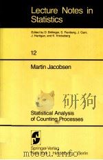 STATISTICAL ANALYSIS OF COUNTING PROCESSSES PDF电子版封面 0387907696