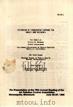 PROCEEDINGS 79TH APCA ANNUAL MEETING JUNE 23-27，1986 SAN FRANCISCO，CALIFORNIA   VOLUME 5（1986 PDF版）