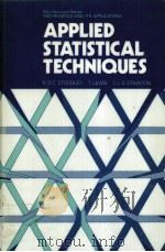 APPLIED STATISTICAL TECHNIQUES PDF电子版封面 K.D.C.STOODLEY,T.LEWIS,C.L.S.S