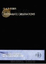 MULTIVARIATE OBSERVATIONS（ PDF版）