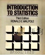 INTRODUCTION TO STATISTICS 3RD EDITION PDF电子版封面 0029776503 RONALD E.WALPOLE