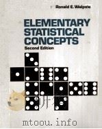 ELEMENTARY STATISTICAL CONCEPTS 2ND EDITION PDF电子版封面 0024240206 RONALD E.WALPOLE