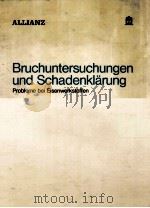 ALLIANZ BRUCHUNTERSUCHUNGEN UND SCHADENKLARUNG:PROBLEME BEI EISENWERKSTOFFEN 1976 PDF电子版封面
