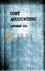 COST ACCOUNTING PDF电子版封面 JAWAHAR LAL