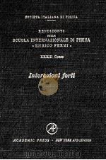 INTERAZIONI FORTI 1966 1966 PDF电子版封面