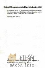 OPTICAL MEASUREMENTS IN FLUID MECHANICS 1985（ PDF版）