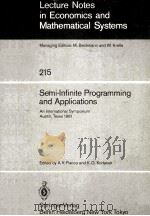 SEMI-INFINITE PROGRAMMING AND APPLICATIONS:AN INTERNATIONAL SYMPOSIUM AUSTIN，TEXAS 1981（1983 PDF版）