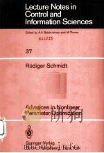 ADVANCES IN NONLINEAR PARAMETER OPTIMIZATION 1982 PDF电子版封面 3540113967