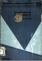 COMBINATORIAL OPTIMIZATION 2 1980 PDF电子版封面 0444860401