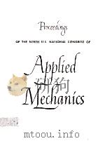 PROCEEDINGS OF THE NINTH U.S.NATIONAL CONGRESS OF APPLIED MECHANICS（ PDF版）