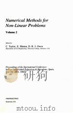 NUMERICAL METHODS FOR NON-LINEAR PROBLEMS VOLUME 2 PDF电子版封面 0906674360 C.TAYLOR,E.HINTON,D.R.J.OWEN