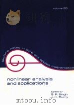 NONLINEAR ANALYSIS AND APPLICATIONS PDF电子版封面 0824717902