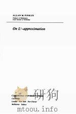 ON L1-APPROXIMATION PDF电子版封面 052136650X ALLAN M.PLNKUS