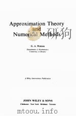 APPROXIMATION THEORY AND NUMERICAL METHODS（ PDF版）