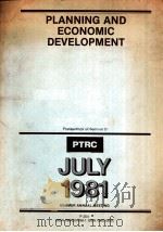 PLANNING AND ECONOMIC DEVELOPMENT（1984 PDF版）