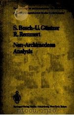 NON-ARCHIMEDEAN ANALYSIS 1984 PDF电子版封面 3540125469