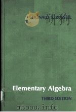 ELEMENTARY ALGEBRA THIRD EDITION PDF电子版封面