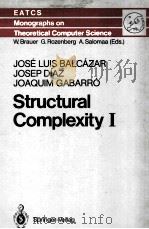 STRUCTURAL COMPLEXITY 1 PDF电子版封面 3540186220