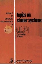 TOPICS ON STEINER SYSTEMS   1980  PDF电子版封面     