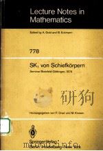 SK1 VON SCHIEFKORPERN 1980 PDF电子版封面 3540097473