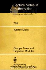 GROUPS,TREES AND PROJECTIVE MODULES 1980 PDF电子版封面 3540099743 WARREN DICKS