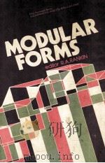 MODULAR FORMS PDF电子版封面 0470200995 ROBERT A.RANKIN
