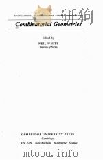 COMBINATORIAL GEOMETRIES PDF电子版封面 0521333393 NEIL WHITE