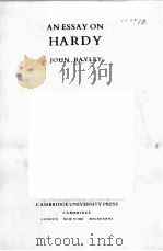 ANESSAY ON HARDY（ PDF版）