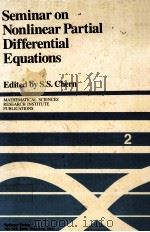 SEMINAR ON NONLINEAR PARTIAL DIFFERENTIAL EQUATIONS PDF电子版封面 0387960791 S.S.CHERN