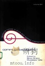COMMUTATIVE ALGEBRA:PROCEEDINGS OF THE TRENTO CONFERENCE PDF电子版封面 0834718992