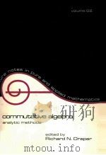 COMMUTATIVE ALGEBRA:ANALYTICAL METHODS PDF电子版封面 082471282X RICHARD N.DRAPER