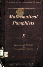 HOMOLOGICAL METHODS IN COMMUTATIVE ALGEBRA 1975 PDF电子版封面