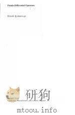 PSEUDO-DIFFERENTIAL OPERATORS PDF电子版封面 0262110806