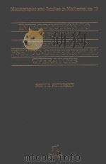 INTRODUCTION TO THE FOURIER TRANSFORM & PSEUDO-DIFFERENTIAL OPERATORS PDF电子版封面 0273086006 BENT E.PETERSEN